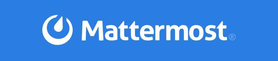Mattermost Blue ロゴ画像 wide ver.